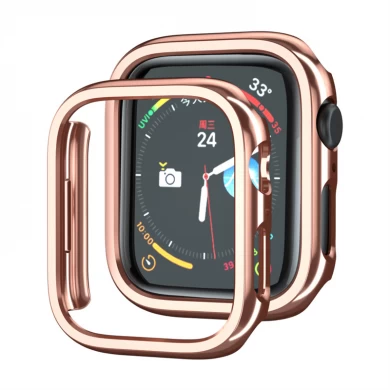 CBWC28 Electroplating PC Bumper Protective Case For Apple Watch 45mm 41mm 44mm 40mm 42mm 38mm