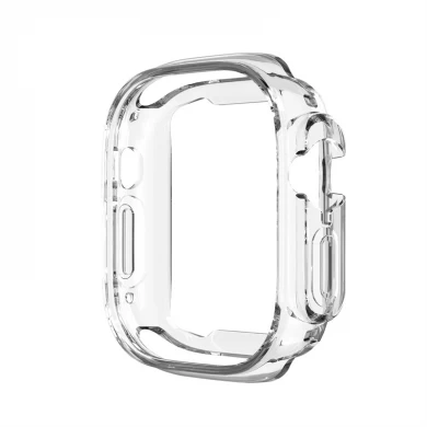 CBWC31 Şeffaf Clear TPU tampon kapağı Apple Watch Ultra 49mm için Akıllı Saat Kılıfı