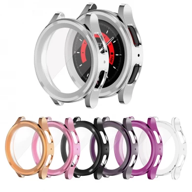CBWPC-08 Électropullation de Wholesale TPU Protector Smart Watch Case pour Samsung Galaxy Watch5 Pro 45mm