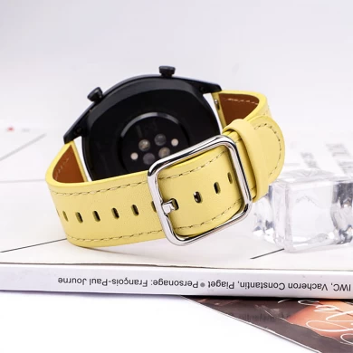 CBWT12 الفاخرة مربع مشبك جلد طبيعي ووتش حزام الفرقة 20MM 22MM watchbands
