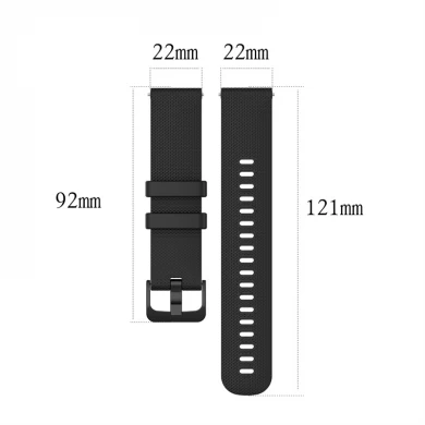 CBWT18-A Sport Silicone Watch Band For Samsung For Huawei 22mm Watch Straps