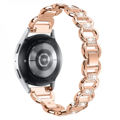 CBWT26 Luxury 20mm Width Diamond Chain Bracelet Watch Band Metal Watch Strap