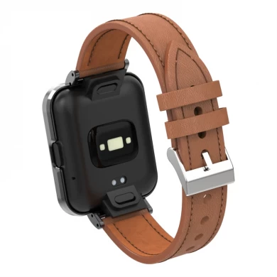 Xiaomi Mi Redmi Watch 2 Lite를위한 CBXM-W06 송아지 가죽 시계 밴드