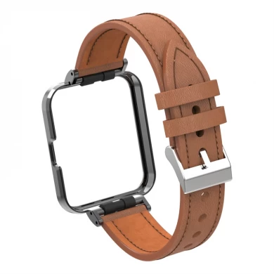 Xiaomi Mi Redmi Watch 2 Lite를위한 CBXM-W06 송아지 가죽 시계 밴드