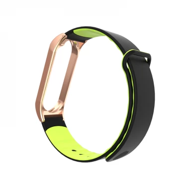 CBXM304 Double Colors Silicone Watch Band Replacement Strap For Xiaomi Mi Band 3