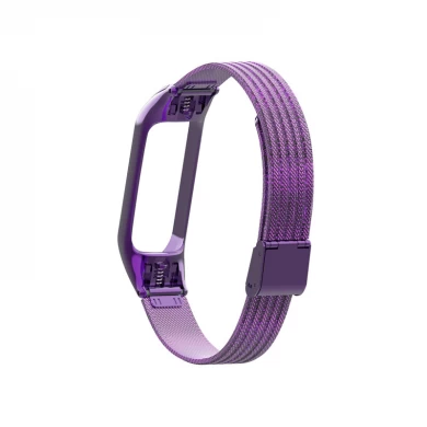 CBXM306 Wave Design Stainless Steel Replacement Strap For Xiaomi Mi Band 3