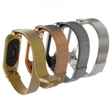 CBXM308 Xiaomi Band 3 Magnetic Closure Milanese Loop Stainless Steel Replacement Strap