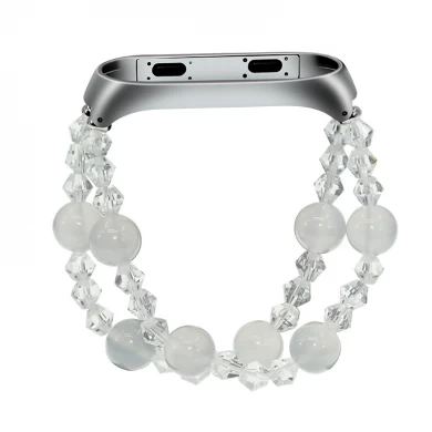 CBXM339 bracelet en perles de cristal, dragonne élastique pour xiaomi mi band 3 2