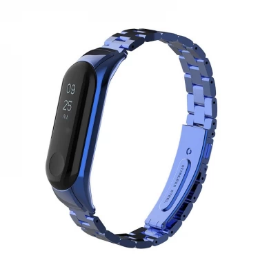 CBXM357 3-Link Stainless Steel Metal Strap For Xiaomi Band 3