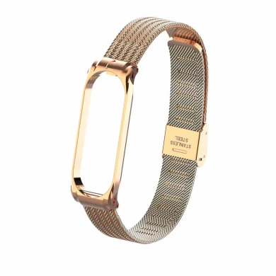 CBXM404 Luxury Mesh Stainless Steel Wrist Watch Strap For Xiaomi Mi Band 4