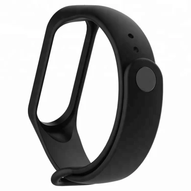 CBXM407 Solid Color Sport Silicone Watch Band For Xiaomi Band 4 Bracelet Strap