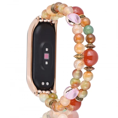 CBXM415 Luxury Jewelry Agete Beads Bracelet Strap For Mi Band 4