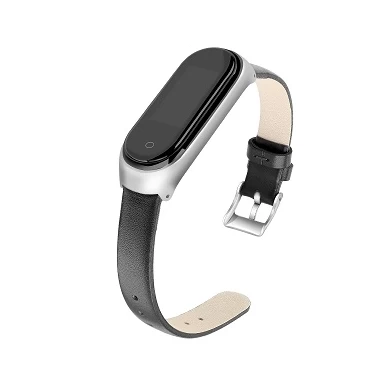 CBXM421 Xiaomi Mi Band 3 4 Bracelet en cuir montre intelligente