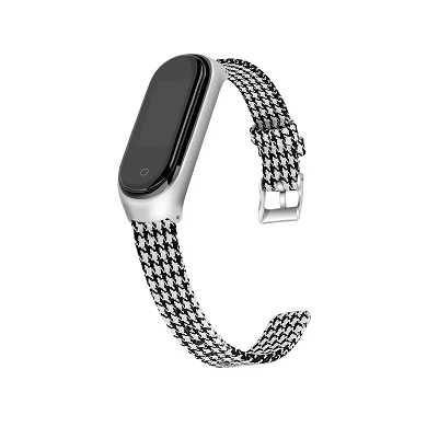CBXM422 Bracelet de montre intelligent en toile pour Xiaomi Mi Band 3 4