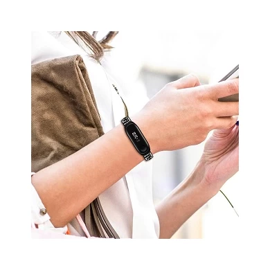 CBXM434 Metal Watch Band Strap For Xiaomi Band 4 3 Smart Watch