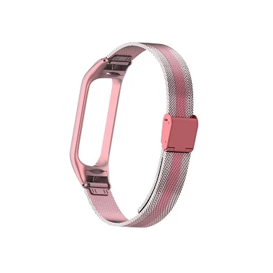 CBXM438 Bracelet de montre intelligente en acier inoxydable maillé pour Xiaomi Mi bande 4 3