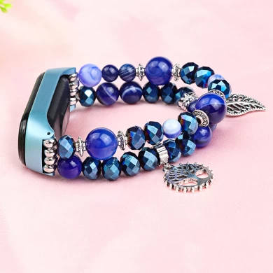 CBXM463 bijoux de mode bracelet en agate de cristal pour Xiaomi Mi Band 4 3