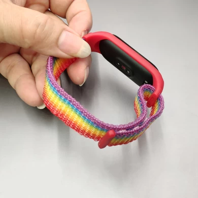 CBXM501  Sport Loop Woven Nylon Strap For Xiaomi Mi Band 5 Bracelet