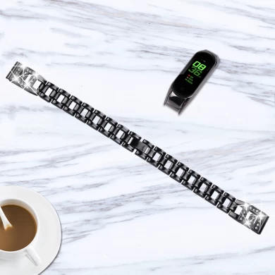 CBXM503 Горный хрусталь из сплава металла ремешок для часов браслет для Xiaomi Mi Band 5