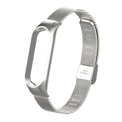 CBXM510 Mesh Milanese Stainless Steel Watch Band Strap For Xiaomi Band 6/5 Bracelet