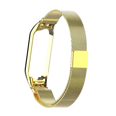 CBXM511 Magnetic Closure Milanese loop Metal Stainless Steel Watch Strap For Xiaomi Band 6/5