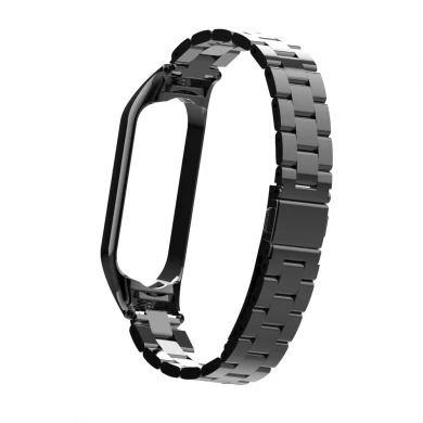 CBXM512 Katı Paslanmaz Çelik Watch Band Askı Xiaomi Band 6/5 SmartWatch Için