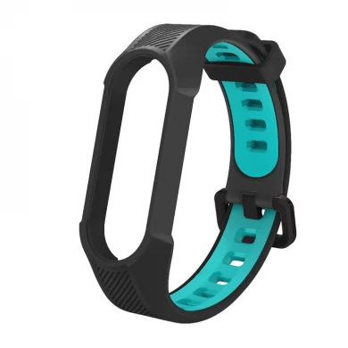 CBXM566 Dual Color Watchbands TPU Polsband Armband Vervanging Strap voor Xiaomi Mi Band 5 4 3 Miband