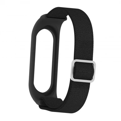 CBXM569 Adjustable Stretchy Solo Loop Bands Elastic Nylon Wristband Strap For Xiaomi MI Band 6 5 4 3 Smart Watch Bracelet