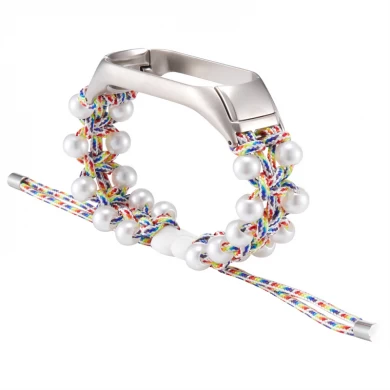 CBXM575 Handgemachte Perlen geflochtene Nylonband für Xiaomi MI-Band 6 5 4 3 Armband Correa