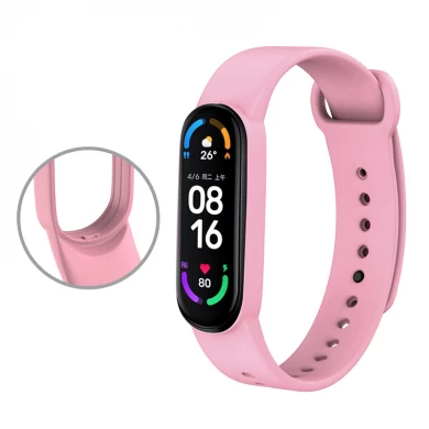 CBXM602-02 Factory Wholesale Trending Products Silicone Correas Wrist Strap For Xiaomi Mi Band 6 Miband Bracelet
