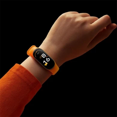 CBXM7-02 Factory Wholesale Fluorescent Silicone Wristband Silicon Strap For Xiaomi Mi Band 7 Miband Bracelet