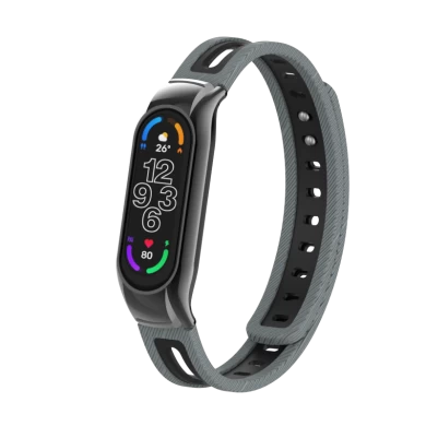 CBXM7-14 Dual Color TPU Wrist Watch Bands Strap For Xiaomi Band 7 Smart Fitness Bracelet