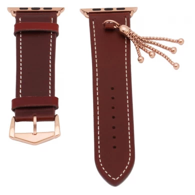 Elegant Pendant Leather Replacement Watch Strap