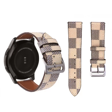 Fashion Samsung Gear S3 Grid Pattern Leather Band