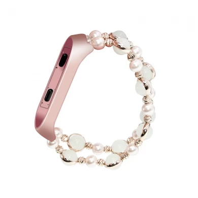 Bracelet en perles d'agate lumineuses pour Xiaomi Mi Band 3