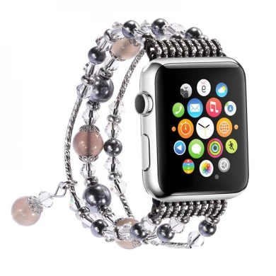 Luxury Decorated Handmade Women Jewelry Agate Stone Replacement Apple Watch Straps