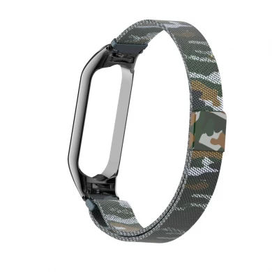 Milanese Loop roestvrijstalen metalen band voor Xiaomi Mi band 5 Smart Watch