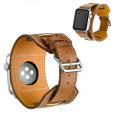 Nouvelle arrivée de la mode apple montre des bandes de montre en cuir de remplacement