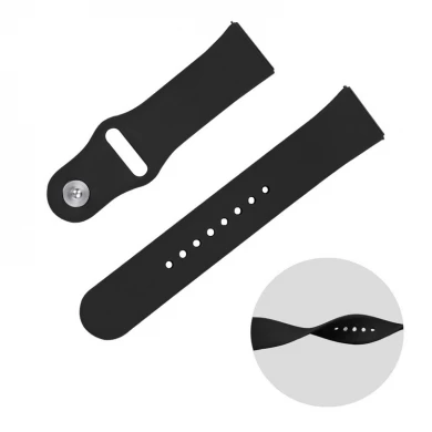 Soft Silicone Sport Strap Replacement Wristband With Metal Tuck Clasp