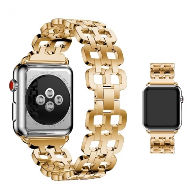 Banda de reloj inteligente de acero con correa de Apple Watch