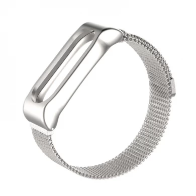 Xiaomi Mi Band 2 Milanese Magnetic Loop pulsera de pulsera de acero inoxidable