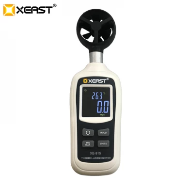 2019 XEAST المحمولة شاشة ملونة LCD الصناعية الرقمية مقياس شدة الريح تدفق الهواء متر XE-915