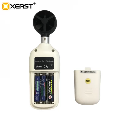 2019 Misuratore di portata d'aria per anemometro digitale a colori con display LCD XEAST portatile XE-915