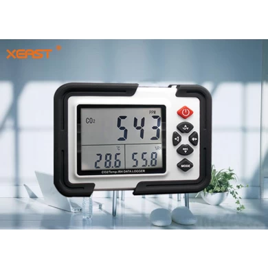 XEAST Digital CO2 Monitor Carbon Dioxide Meter XE-2000 Multi-function  Temp/RH/data logger Monitor Detector CO2 Gas Analyzer