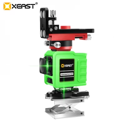 XEAST 3D XE-92G 12Lines Niveaux de laser vert Nivellement automatique 360 ​​horizontale et verticale Croix Ligne de faisceau laser vert super puissant