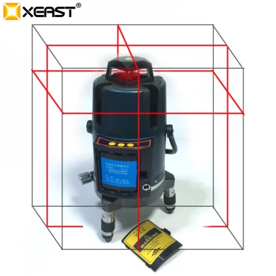 XEAST XE-17A NEW 3D Red Laser Level Meter tool machine 8 lines tilt mode Self Leveling rotary cross Red Beam