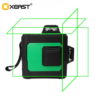 XEAST XE-66D 12Lines Green Laser Levels professional laser wall levels Self-Leveling 360 Cross Super Powerful Green Beam