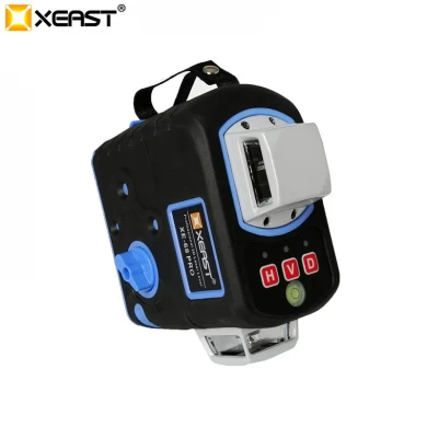XEAST XE-68 PRO 3D Laser Levels 12 Lines Cross Level with Tilt Function and Self Leveling Outdoor 360 Rotary Red Laser