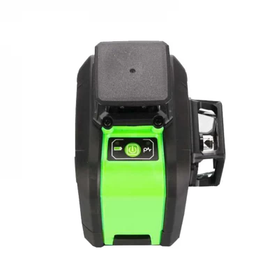 XEAST XE-903 12线激光水准仪360自动调平十字线3D激光水平绿光束带倾斜和室外模式可以使用接收器