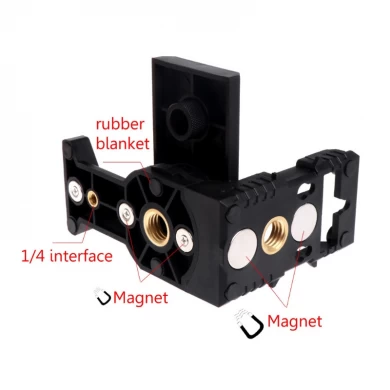 Xeast Магнитный настенный кронштейн L-образный адаптер для штатива для универсальных лазерных уровней